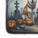 Akita Spooky Halloween Memory Foam Kitchen Mat Machine Washable Anti-Fatigue Mat Cushion Comfort Bath Mat Or Kitchen Rug_maomaolike.com