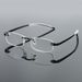 Unisex Frameless reading glasses 125 degrees 175 degrees men's and women's fashion plastic frameless cutting edge glasses_maomaolike.com