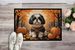 Shih Tzu Fall Doormat Front Door Mat Indoor Outdoor Rugs For Entryway, Non Slip Washable Low Pile, 24H X 36W_maomaolike.com
