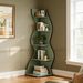 Modern Wall Corner Bookshelf Bookcase_maomaolike.com