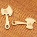 Brass Mini Axe Lucky Keychain Bag Pendant Hanging Decoration Accessories Hot Selling Product_maomaolike.com