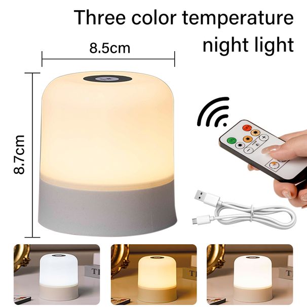 Touch LED USB Table Lamps Rechargeable Dimmable Bedside Light For Bedroom Decor Home Christmas Gift Child Night Lamp_maomaolike.com