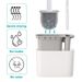 Wall Hanging With Holder Long Handled Silicone Toilet Soft Bristles WC Cleaning Brush Bathroom Accessories_maomaolike.com