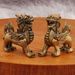 Brass Smooth Sailing Four Seasons Peaceful Qilin Home Desktop Mythical Beast Ornament Decoration Metal Craft_maomaolike.com