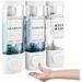 Wall Mounted Soap Shower Gel Dispenser, Triple Shampoo And Conditioner Dispenser No Drilling ABS 300ML*3_maomaolike.com