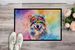 Keeshond Hippie Dawg Doormat Front Door Mat Indoor Outdoor Rugs For Entryway, Non Slip Washable Low Pile, 24H X 36W_maomaolike.com