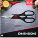 Heavy Duty Multi-Purpose Kitchen Scissors, Food Scissors, Sharp Scissors With Nutcrackers, Bottle Opener, Can Opener, Vegetable Cutting Scissors, Chopping Scissors, Multi-Purpose Utensil Gadgets_maomaolike.com