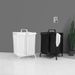 2-Tier Laundry Hamper 110L Large Oxford Clothes Basket Sorter With, Lid And Sorting Cards For Clothes & Toys Storage,Black_maomaolike.com