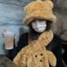 2024 New Cartoon Leopard Print Plush Scarf For Students, Cycling Warmer, Cold-Proof And Warm Fleece Neck Warmer_maomaolike.com
