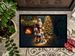 Boxer And Santa Claus Doormat Front Door Mat Indoor Outdoor Rugs For Entryway, Non Slip Washable Low Pile, 24H X 36W_maomaolike.com