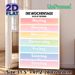 German Days Of The Week Painting Poster, Soft Gradient Color Block Poster, Clear Bilingual Layout To Learn German Weekdays, Suitable For Study Rooms_maomaolike.com