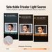 VEVOR Lighted Makeup Mirror 3 Color W/ Bluetooth USB Desktop Wall-mount 21.7in_maomaolike.com