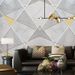 3D Modern Geometric Self-Adhesive For Living Room Sofa TV Background Wall Internet Celebrity Live Streaming Wallpaper_maomaolike.com