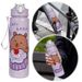 700ml Capybara Cute With Straw & Handle Bottle Large Capacity Travel Water Cup For Fitness Sports_maomaolike.com