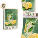 Gin & Tonic Themed Painting Poster, Soft-hued Illustrative Cocktail & Lemon Scene Poster, Refreshing Decor Choice For Kitchen, Bar Or Dining Space_maomaolike.com