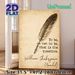 Shakespeare Hamlet Quote Painting Poster, Vintage Aged Paper & Feather Pen Style Poster, Timeless Literary Quote Decor Ideal For Home Office, Study_maomaolike.com