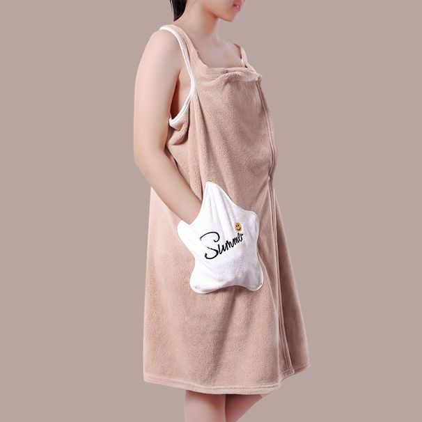 Soft Touch Micro Fleece Hooded Bathrobe Plush Long Spa Robe Absorbent Bathrobe_maomaolike.com