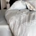 1 High-End Light Luxury 100-Count Long-Staple Cotton Four-Piece Set All-Cotton Jacquard Satin Minimalist Solid Color Naked Sleep D_maomaolike.com