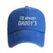 Unisex Washed cotton Embroidery Daddy Alphabet baseball hat Father's Day gift hat Hip Hop hat_maomaolike.com