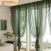 French Light Luxury Artistic Living Room Balcony Sheer Curtains Light-Filtering Privacy Bedroom Bay Window_maomaolike.com