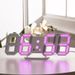 Auto-Sensing Digital LED Clock With 3D Display, Multi-Function, Wall/Table Dual Use, 12 Color Options_maomaolike.com