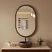 Vintage Bathroom Wall-Mounted Self-Adhesive Washroom Vanity Antique Makeup No-Drill Half-Length Mirror Wall-Hanging_maomaolike.com