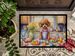 Decorating Easter Poodle Doormat Front Door Mat Indoor Outdoor Rugs For Entryway, Non Slip Washable Low Pile, 24H X 36W_maomaolike.com