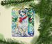 Australian Shepherd Christmas Porcelain Ornament Christmas Tree Hanging Decorations For Home Christmas Holiday, Rectangle, Gift, Multicolor_maomaolike.com