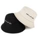 Hot Sale Simple Embroidery Bucket For Women Solid Color Cotton Fisherman Cap Men Outdoor Travel Panama Basin Hat_maomaolike.com