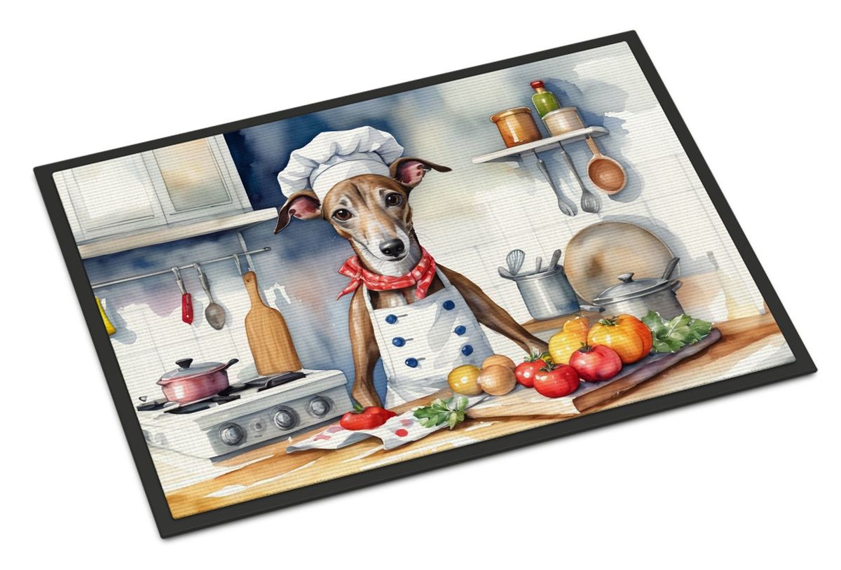 Greyhound The Chef Doormat Front Door Mat Indoor Outdoor Rugs For Entryway, Non Slip Washable Low Pile, 24H X 36W_maomaolike.com