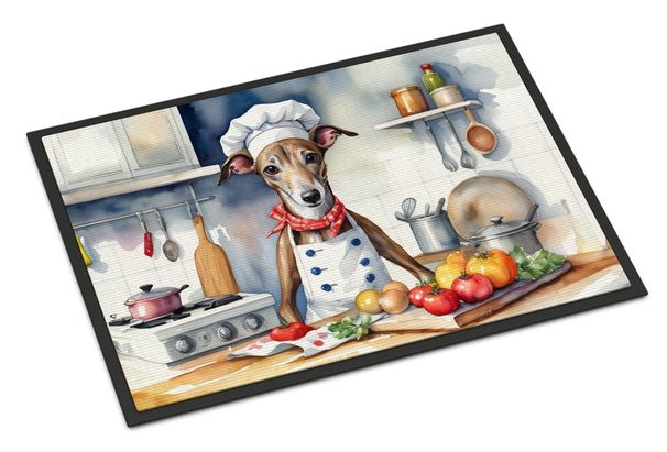 Greyhound The Chef Doormat Front Door Mat Indoor Outdoor Rugs For Entryway, Non Slip Washable Low Pile, 24H X 36W_maomaolike.com