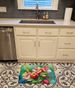 Arkansas Blossom In Watercolor Memory Foam Kitchen Mat Machine Washable Anti-Fatigue Mat Cushion Comfort Bath Mat Or Kitchen Rug_maomaolike.com