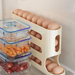 Rolling Storage Kitchen Multi-layer Slanted Automatic Turner Refrigerator Side Door Egg Tray Fresh-keeping Box_maomaolike.com