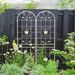 4 Pack Metal Garden Trellis 86.7" X 19.7" Rustproof Trellis For Climbing Plants Outdoor Flower Support Cream White_maomaolike.com