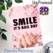 Nail Day & Cherry Blossom Themed Painting Poster, Soft Pink Romantic Cherry Blossom & Glittery Nail Art Poster, Uplifting Positive Message Perfect For_maomaolike.com