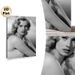 Vintage Hollywood Female Portrait Painting Poster, Monochrome Retro Glamour Poster, Elegant Nostalgic Artwork Ideal For Living Room, Bedroom Wall_maomaolike.com