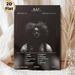 Hip-Hop Studio Album Tracklist Painting Poster, Dark Monochrome Portrait & Tracklist Poster, Presents Full Album Details, Suitable For Music Rooms_maomaolike.com