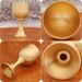 High-end Brass Smooth Surface Goblet White Large Medium Small Copper Craft Ornament Mini Wine Glass Wholesale_maomaolike.com