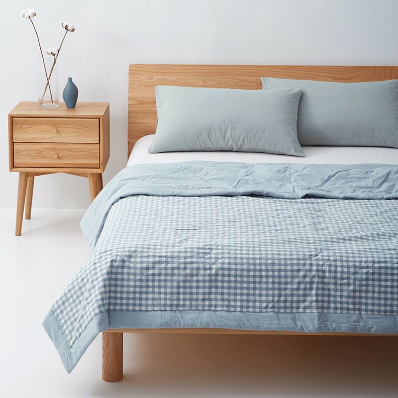 Manufacturer Wholesale INS Japanese Style Washed Washable Summer Pure Cotton Air Conditioning Thin Quilt_maomaolike.com