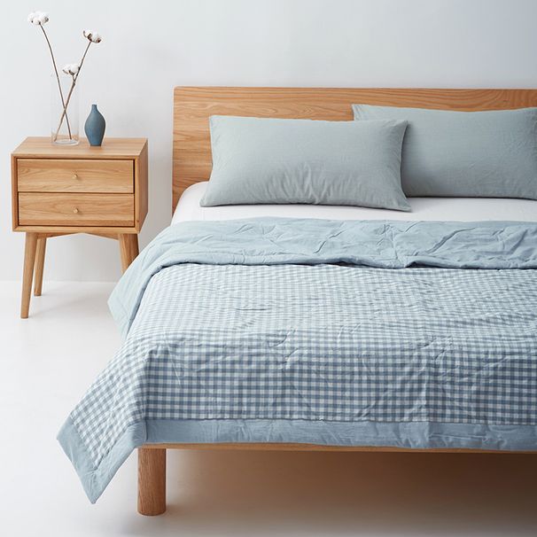 Manufacturer Wholesale INS Japanese Style Washed Washable Summer Pure Cotton Air Conditioning Thin Quilt_maomaolike.com