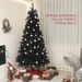 9ft Tall Artificial Christmas Tree, Unlit Xmas Tree With 2132 Branch Tips, Auto Open, Steel Base, Holiday Décor For Home Office, Black_maomaolike.com