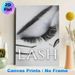 Lash Themed Painting Poster, Monochrome Close-up Eyelash & Lash Tool Art Poster, Sleek Beauty-focused Decor Ideal For Beauty Salons, Makeup Studios_maomaolike.com