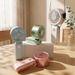New Model Neck-hanging Foldable Portable USB Rechargeable Handheld Mini Fan For Students, High Wind Power, Small_maomaolike.com