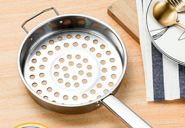 Stainless Steel Flat Bottom Spoon For Cold Shrimp, Large Hole Baby Fish Filter Spoon, Special Strainer Ladle_maomaolike.com