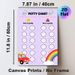 Potty Chart Painting Poster, Cute Cartoon Style Lavender Poster With Rainbow & Car Graphics, Practical Tool To Track Toilet Training Progress, Ideal_maomaolike.com