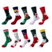 Unisex Christmas socks Hipster stockings mid-tube stockings Santa Claus Christmas socks_maomaolike.com