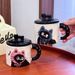 Cute Cat Office Mug With Lid Ceramic Couple Gift Souvenir Box Birthday Present_maomaolike.com