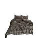 Her College INS Style Simple Melad Washed Cotton Four-Piece Set Bed Sheet Duvet Cover Bedding_maomaolike.com