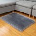 2021 New Long Hair Home Square Simple Carpet Indoor Bedroom Foot Mat Soft Fluffy Cushion_maomaolike.com