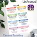 English Noun Types Painting Poster, Color-blocked Educational Grammar Poster, Clear Noun Classification Guide Ideal For Study Areas, Learning Spaces_maomaolike.com